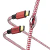 Hama Reflective USB cable USB 2.0 1.5 m USB C Red