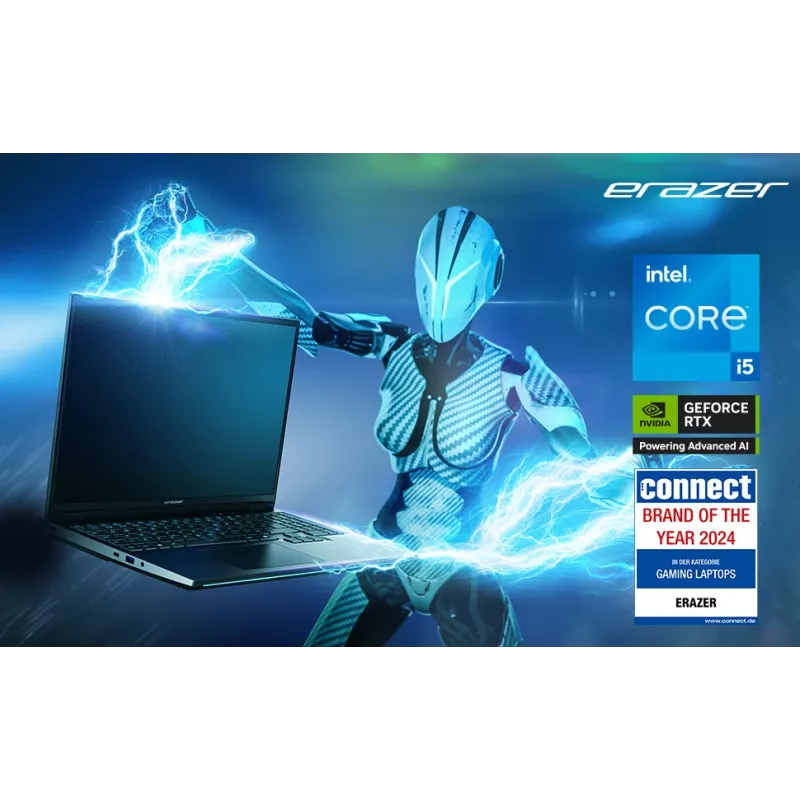 ERAZER Scout 15 E1 MD62765 Intel® Core™ i5 i5-13420H Laptop 39.6 cm (15.6 inch) Full HD 16 GB DDR5-SDRAM 1 TB SSD NVIDIA® GeForce RTX™ 5050 Wi-Fi 6E (802.11ax) Windows 11 Home Black