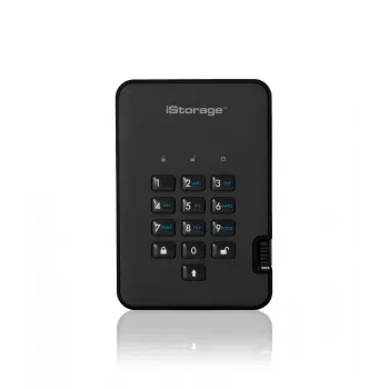 HDD iStorage 2TB USB 3.2 diskAshur2 Black IS-DA2-256-2000-B