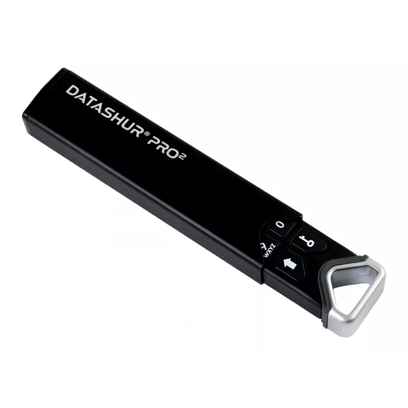 iStorage datAshur PRO2 64 GB | Secure Flash Drive | FIPS 140-2 Level 3 Certified | AES-XTS 256-bit hardware encryption | Password protected | Dust/Water-Resistant |