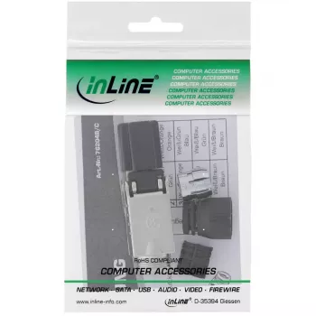 InLine RJ45 plug Cat.8.1 2000MHz, field-installable, shielded, with screw cap