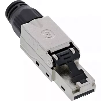 InLine RJ45 plug Cat.8.1 2000MHz, field-installable, shielded, with screw cap