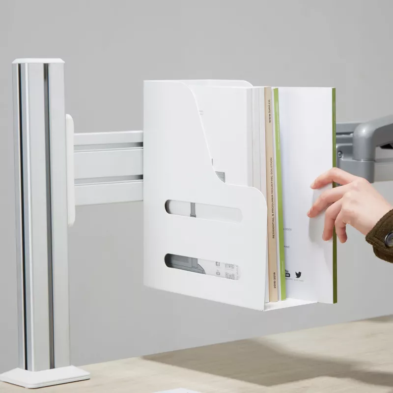 Slatwall file holder InLine 23182C white steel 261x122x291mm