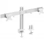 InLine Aluminium monitor desk mount for 2 monitors up to 32 inch, 8kg