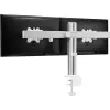InLine Aluminium monitor desk mount for 2 monitors up to 32 inch, 8kg