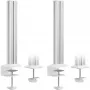 Column InLine 23181B Aluminium White 43mm Height Set of 2