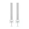 Column InLine 23181B Aluminium White 43mm Height Set of 2