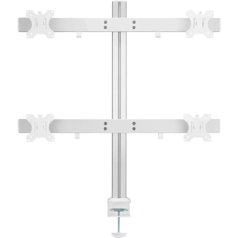 InLine Aluminium monitor desk mount for 4 monitors up to 32 inch, 8kg