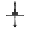 InLine Workstation desk mount with lift, movable, up to 81cm (32 inch) / 9kg
