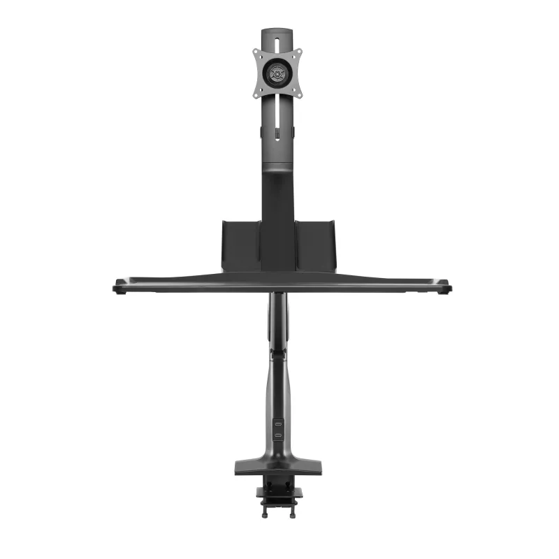 InLine Workstation desk mount with lift, movable, up to 81cm (32 inch) / 9kg