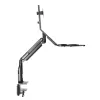InLine Workstation desk mount with lift, movable, up to 81cm (32 inch) / 9kg