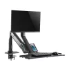 InLine Workstation desk mount with lift, movable, up to 81cm (32 inch) / 9kg