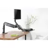 InLine Workstation desk mount with lift, movable, up to 81cm (32 inch) / 9kg