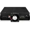 U.2 to SlimSAS NVMe adapter enclosure, icy dock ToughArmor MB105VP-B, PCIe 4.0, supports 2x 2.5 inch drives, 1x 5.2 inch bay