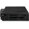 U.2 to SlimSAS NVMe adapter enclosure, icy dock ToughArmor MB105VP-B, PCIe 4.0, supports 2x 2.5 inch drives, 1x 5.2 inch bay