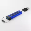 iStorage datAshur PRO+C 512GB | FIPS 140-3 Level 3 Certified | Secure USB Type-C drive | AES-XTS 256-bit Hardware Encryption | PIN protected | Type C-A adapter included
