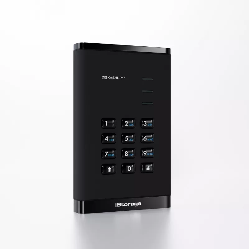 HDD iStorage 1TB USB 3.2 Gen 1 diskAshur3 Black
