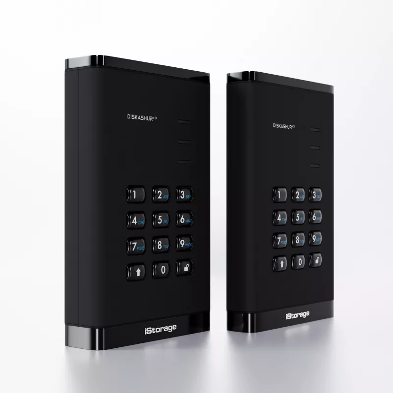HDD iStorage 1TB USB 3.2 Gen 1 diskAshur3 Black