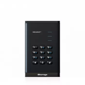 iStorage diskAshur³ 2TB Black | Secure Portable Hard Drive | | FIPS 140-3 Level 3 Complaint |Common Criteria EAL 5+ | PIN protected | AES-XTS 256-bit hardware encryption | GDPR, TAA Compliant | Dust/Water Resistant |
