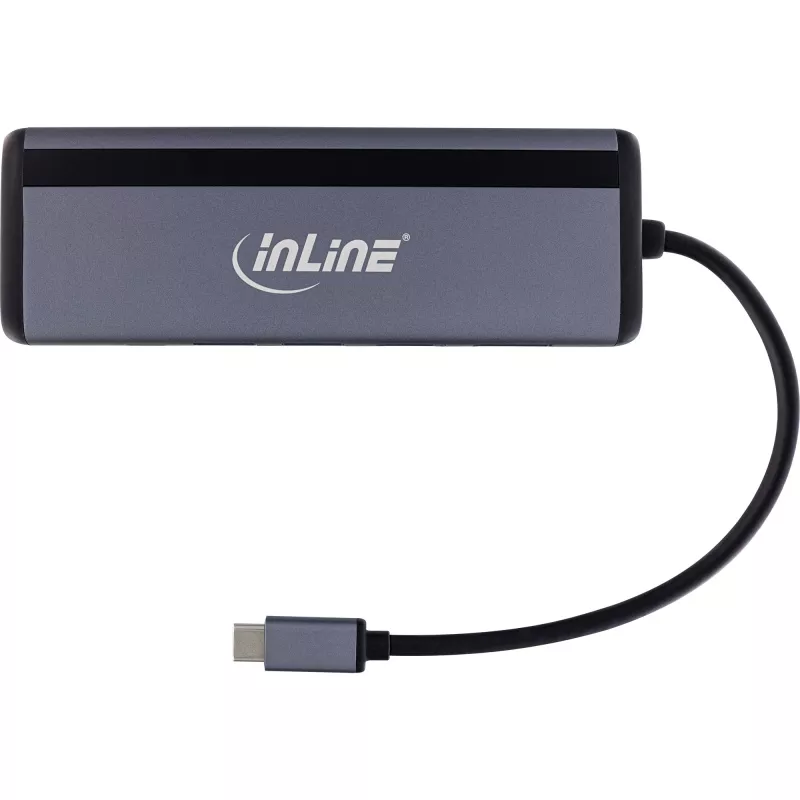 InLine 8-in-1 USB-C Multihub, HDMI, DP, USB 3.2, PD 3.0 100W, MST