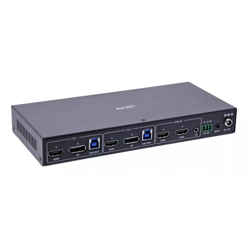 InLine 57885G KVM switch Rack mounting Black