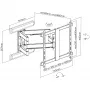 InLine Premium Aluminium Wall Mount for Flat TV 37-80 inch White 70 kg
