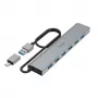 Hama 00200137 interface hub USB 3.2 Gen 1 (3.1 Gen 1) Type-A + Type-C 5000 Mbit/s Anthracite