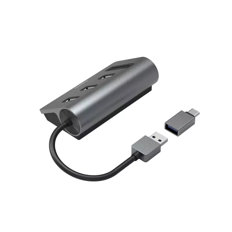 Hama 00200140 laptop dock/port replicator USB 3.2 Gen 1 (3.1 Gen 1) Type-A Anthracite, Black