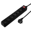 Hama 137265 power extension 3 m 6 AC outlet(s) Indoor Black
