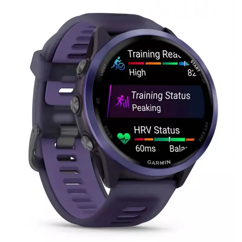 Smartwatch GARMIN Forerunner 570 47 mm — 1.4 inch AMOLED 454×454, Touchscreen, Wi‑Fi, GPS, 8 GB, Violet, 50 g