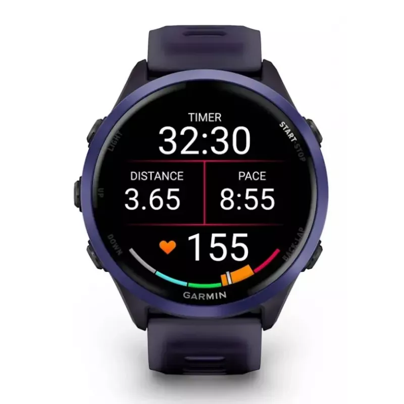 Smartwatch GARMIN Forerunner 570 47 mm — 1.4 inch AMOLED 454×454, Touchscreen, Wi‑Fi, GPS, 8 GB, Violet, 50 g