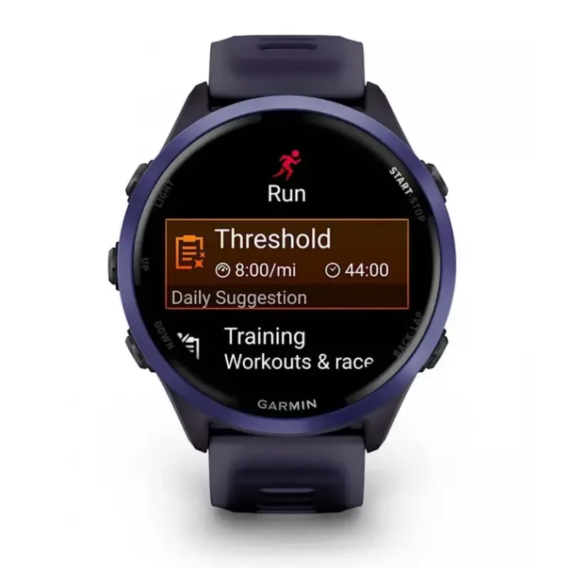 Smartwatch GARMIN Forerunner 570 47 mm — 1.4 inch AMOLED 454×454, Touchscreen, Wi‑Fi, GPS, 8 GB, Violet, 50 g