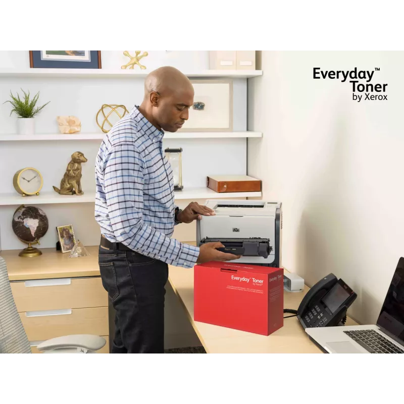 Everyday™ Black Toner by Xerox compatible with HP 201A (CF400A), Standard capacity