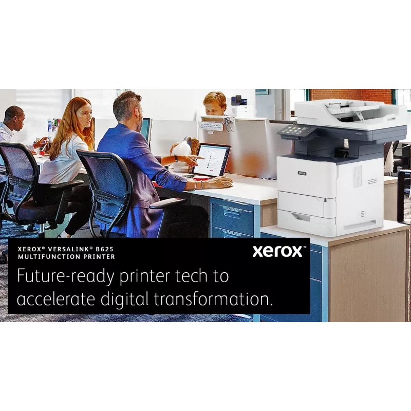 Xerox VersaLink B625 A4 61ppm Duplex Copy/Print/Scan/Fax PS3 PCL5e/6 2 Trays 650 Sheets