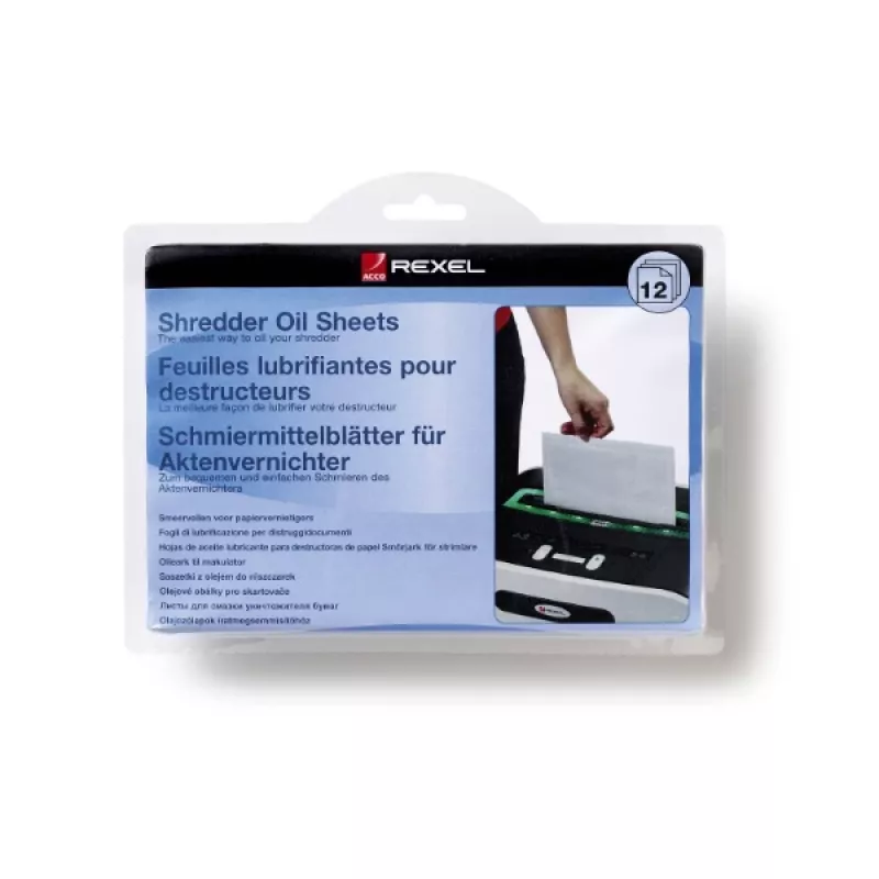Rexel Shredder Oil Sheets (pack of 12)