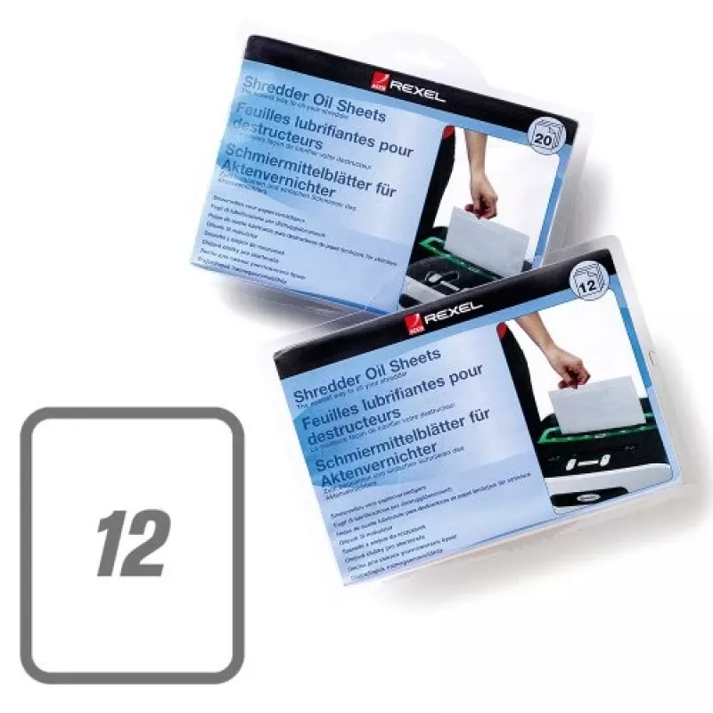 Rexel Shredder Oil Sheets (pack of 12)
