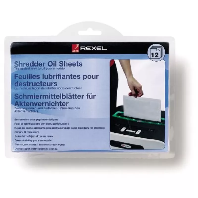 Rexel Shredder Oil Sheets (pack of 12)