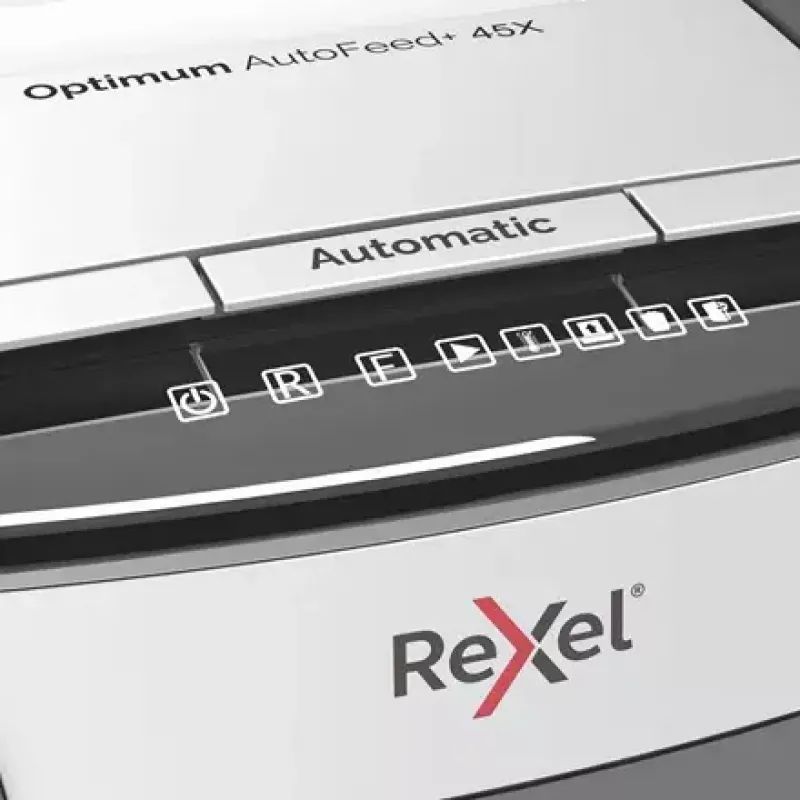 Rexel Optimum AutoFeed 45X Automatic Cross Cut Paper Shredder P4