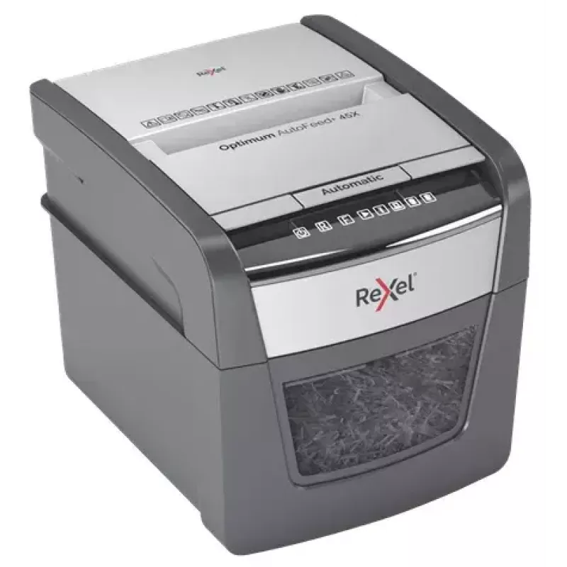 Rexel Optimum AutoFeed 45X Automatic Cross Cut Paper Shredder P4