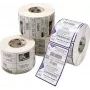 Die-cut label Zebra Z-Perform 1000D White Perm Adhesive 10.2x3.8 cm
