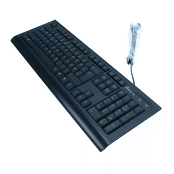 Keyboard MediaRange MROS101 Office USB QWERTZ German Black