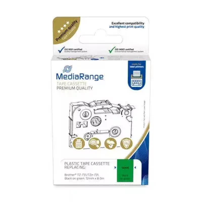 Plastic tape cassette MediaRange TZ-731