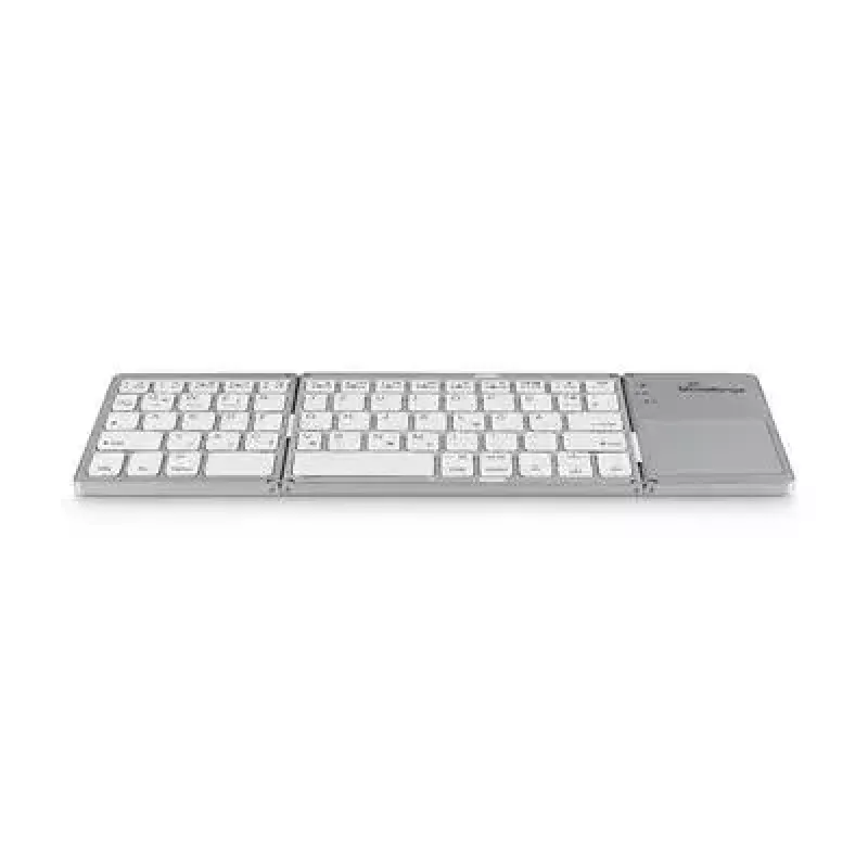 Keyboard MediaRange MROS133 Office Bluetooth QWERTZ German Swiss Silver