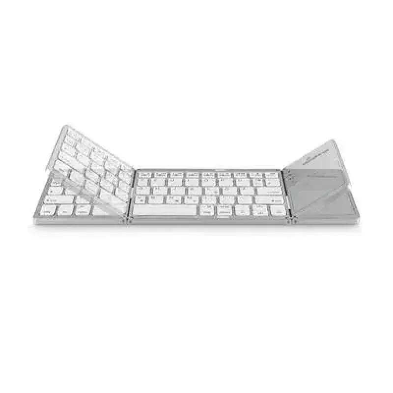 Keyboard MediaRange MROS133 Office Bluetooth QWERTZ German Swiss Silver
