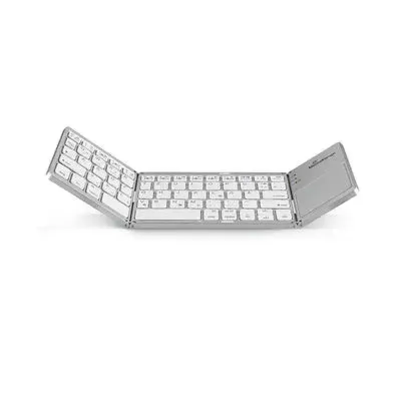Keyboard MediaRange MROS133 Office Bluetooth QWERTZ German Swiss Silver