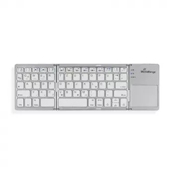 Keyboard MediaRange MROS133 Office Bluetooth QWERTZ German Swiss Silver
