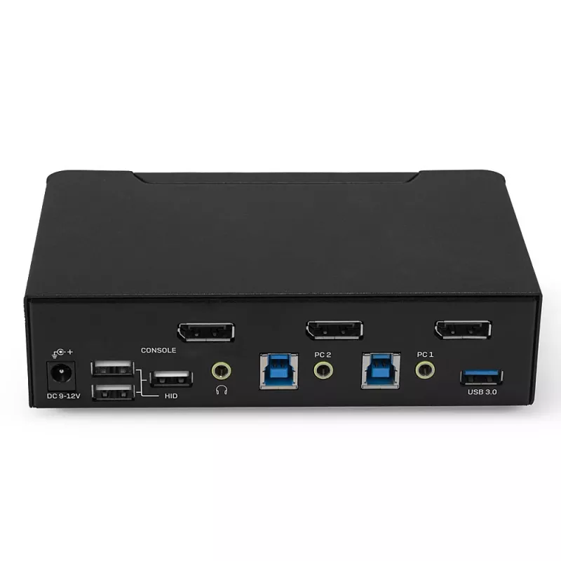Lindy 2 Port DisplayPort 1.4, USB 3.0 and Audio KVM Switch