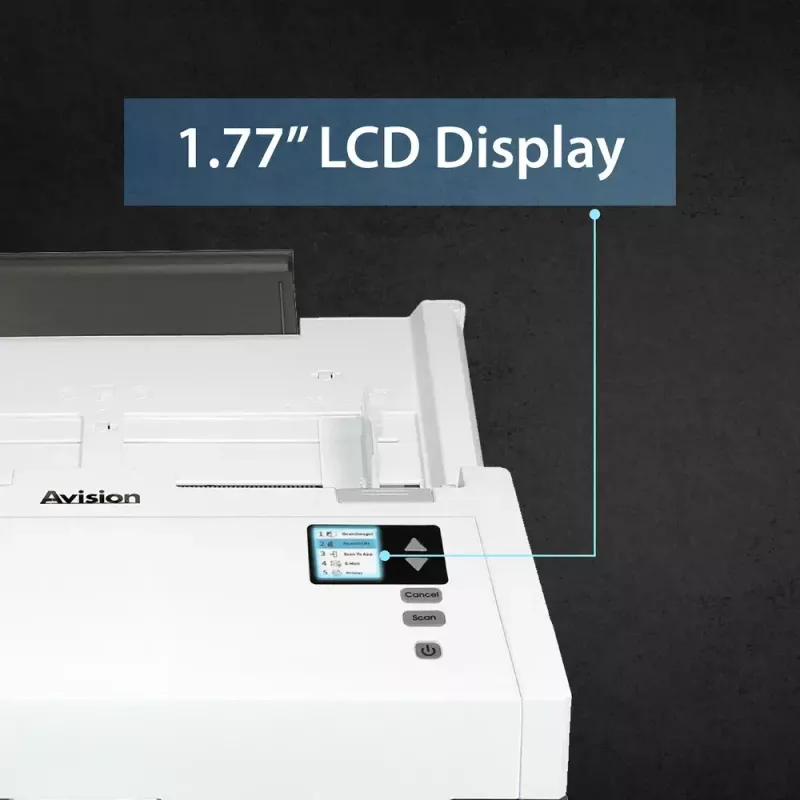 ADF scanner Avision AD345GN — A4, 1200 x 1200 DPI, duplex, 100-sheet ADF, CIS, white