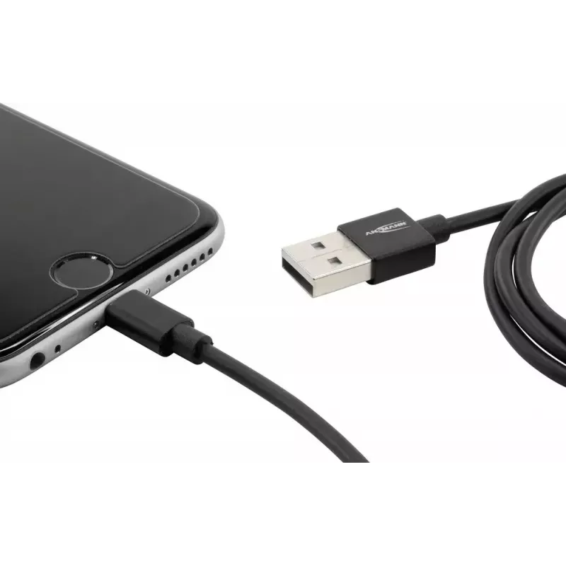 Lightning Cable Ansmann 1700-0078 1.2m Black