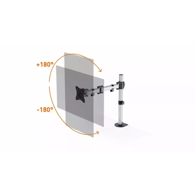 Monitor mount Durable 509423 27 inch Wall Silver Clamp 8 kg